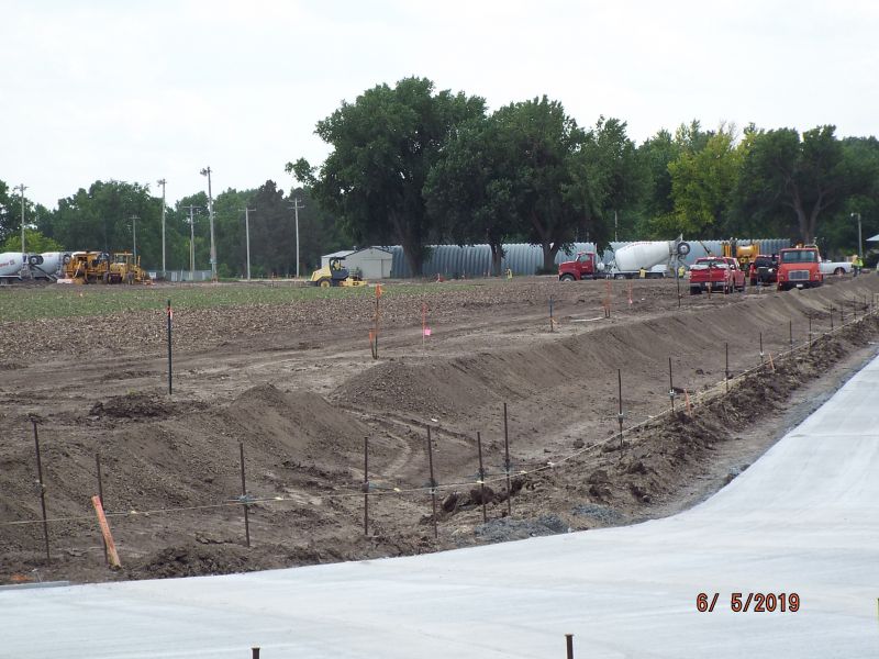 Installing concrete streets